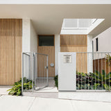 Marine Grade Brushed Stainless Steel Letterbox Faceplate 390 x 430mm (Laser Cut) - 340 Slot