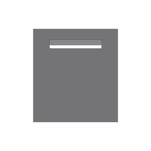 Basalt Powder-Coated Aluminium Letterbox Faceplate 390 x 430