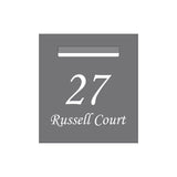 Basalt Powder-Coated Aluminium Letterbox Faceplate 390 x 430