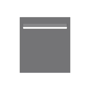 Basalt Powder-Coated Aluminium Letterbox Faceplate 390 x 430
