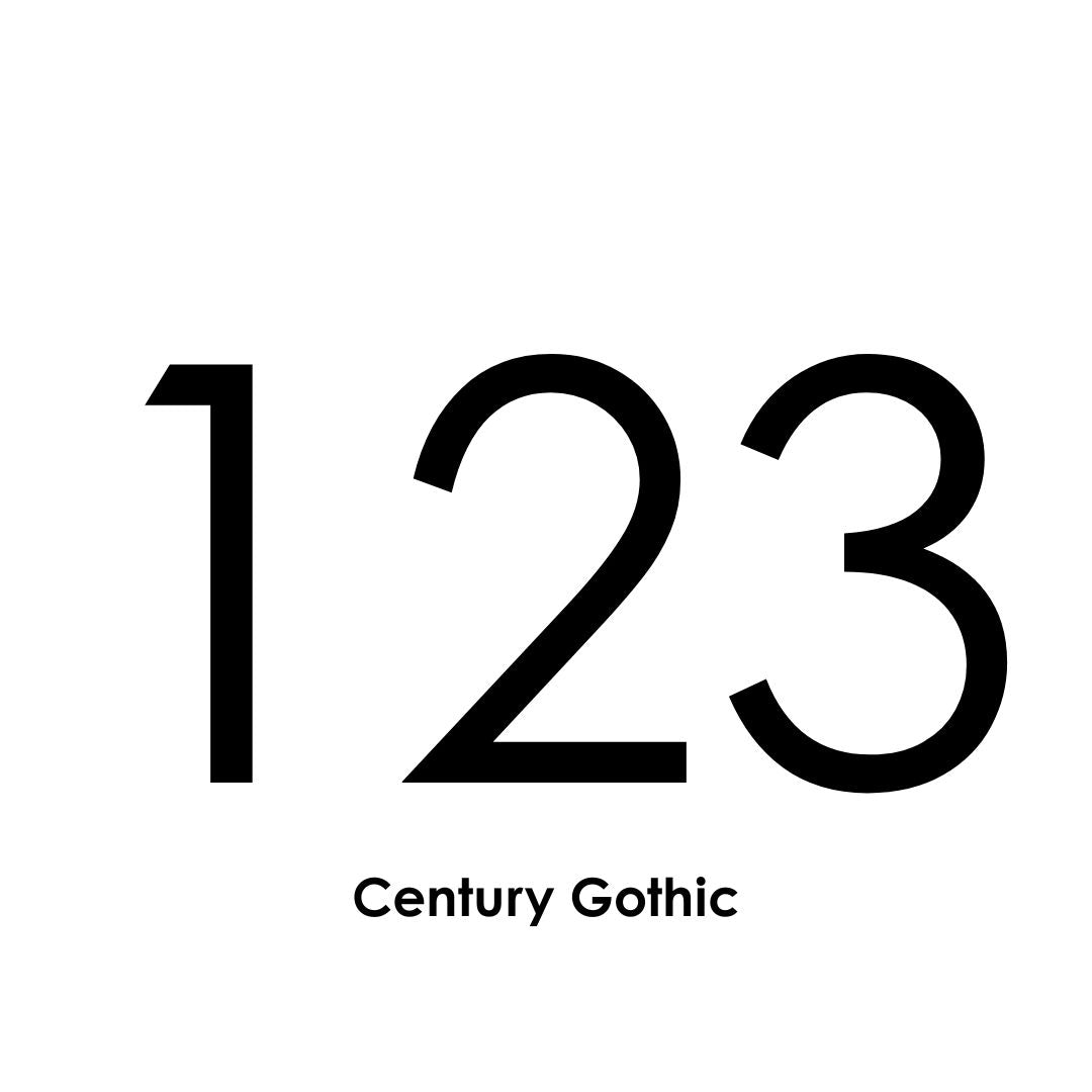 Custom 120mm Vinyl House Number