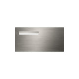 Marine Grade Brushed Stainless Steel Letterbox Faceplate 600 x 300 (Laser Etched) - 240 Slot LHS