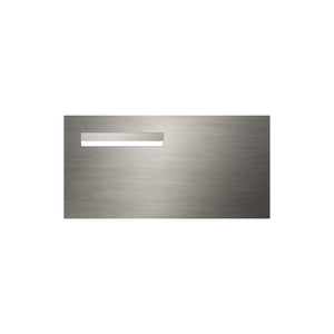 Marine Grade Brushed Stainless Steel Letterbox Faceplate 600 x 300 (Laser Etched) - 240 Slot LHS