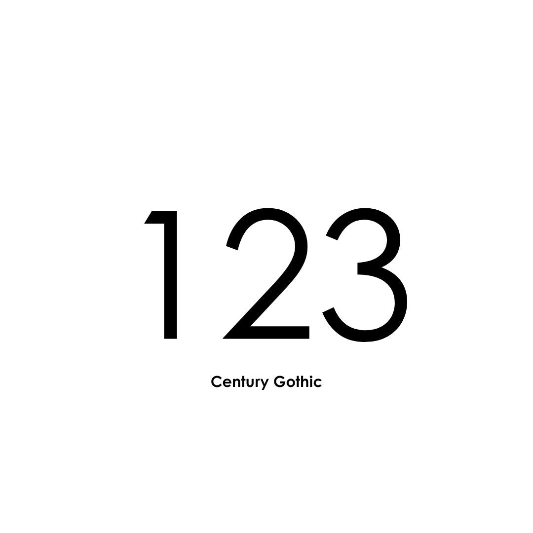 Custom 75mm Vinyl House Number