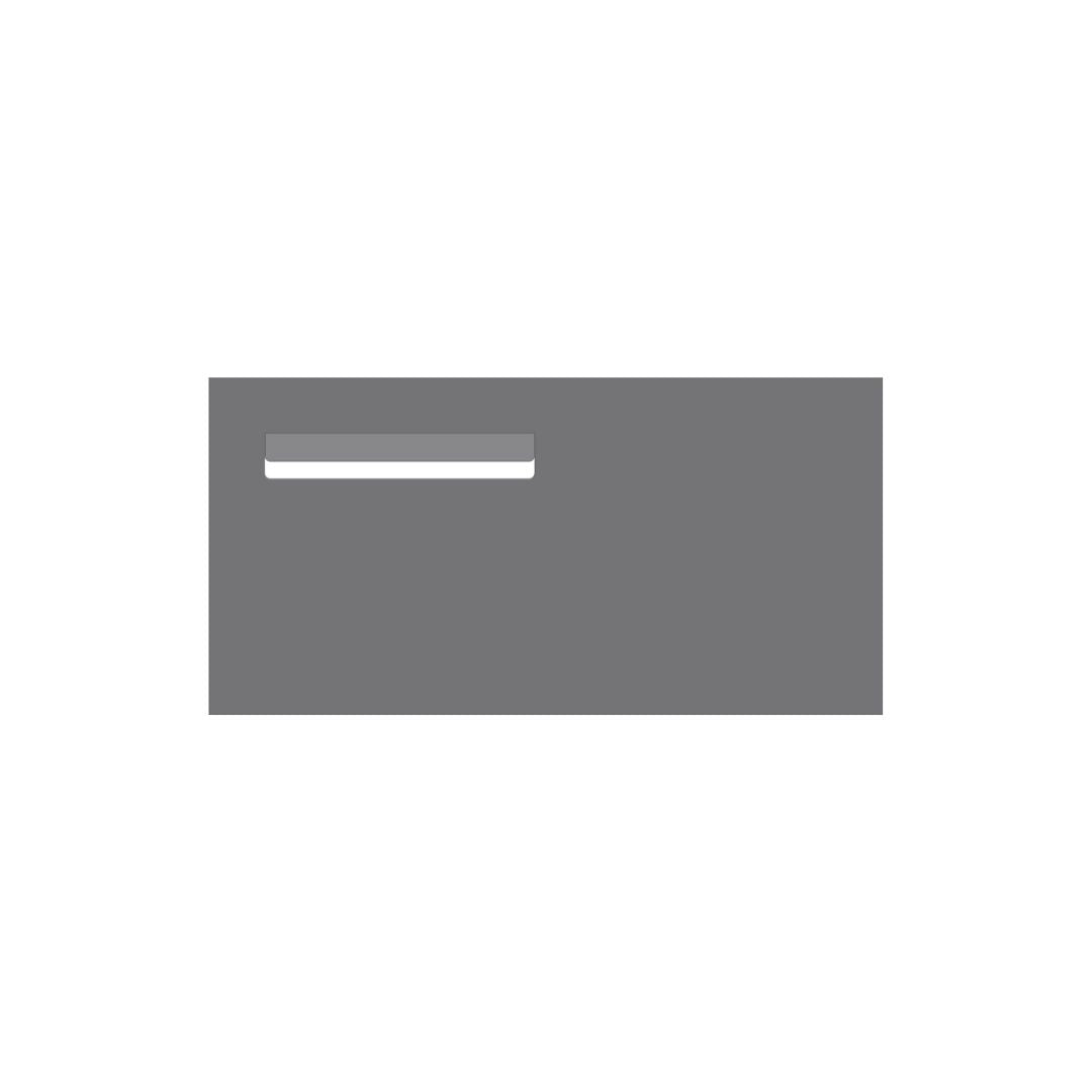 Basalt Powder-Coated Aluminium Letterbox Faceplate (600 x 300) - 240 Slot LHS