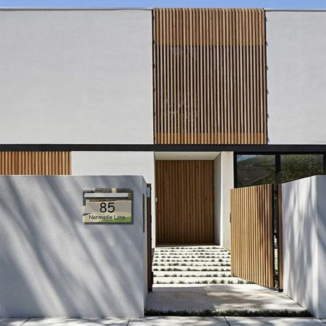 Marine Grade Mirror Polished Stainless Steel Letterbox Faceplate 400 x 280 (Laser Cut) - 340 Slot