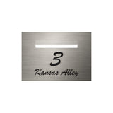 Marine Grade Brushed Stainless Steel Letterbox Faceplate 400 x 280 (Laser Cut) - 240 Slot