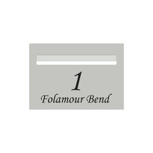 Shale Grey Powder-Coated Aluminium Letterbox Faceplate 400 x 250