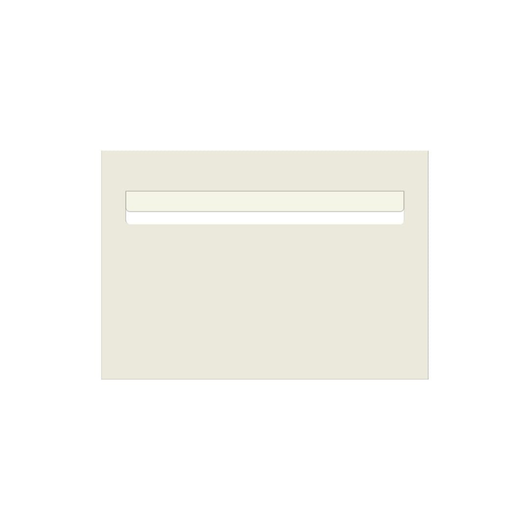 Surfmist Powder-Coated Aluminium Letterbox Faceplate 400 x 250