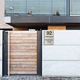 Marine Grade Brushed Stainless Steel Letterbox Faceplate 400 x 600mm (Laser Cut) - 340 Slot