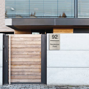 Marine Grade Brushed Stainless Steel Letterbox Faceplate 400 x 600mm (Laser Cut) - 340 Slot