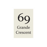 Surfmist Colorbond Steel Address Sign with Vinyl Text 400 x 600