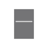 Basalt Powder-Coated Aluminium Letterbox Faceplate 400 x 600