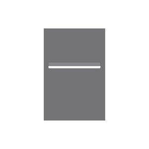 Basalt Powder-Coated Aluminium Letterbox Faceplate 400 x 600