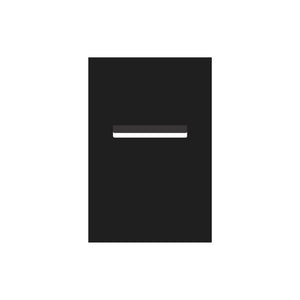 Black Powder-Coated Aluminium Letterbox Faceplate 400 x 600