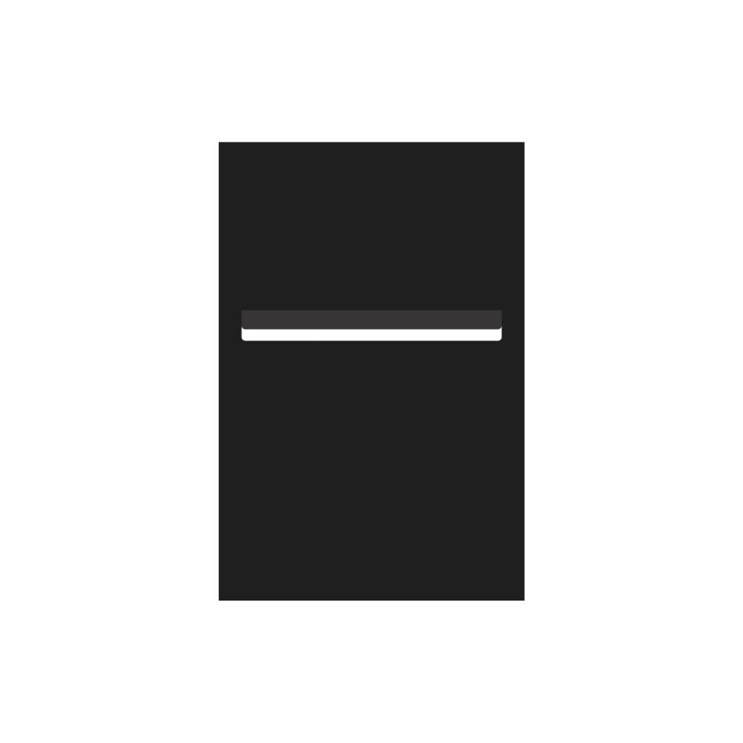 Black Powder-Coated Aluminium Letterbox Faceplate 400 x 600