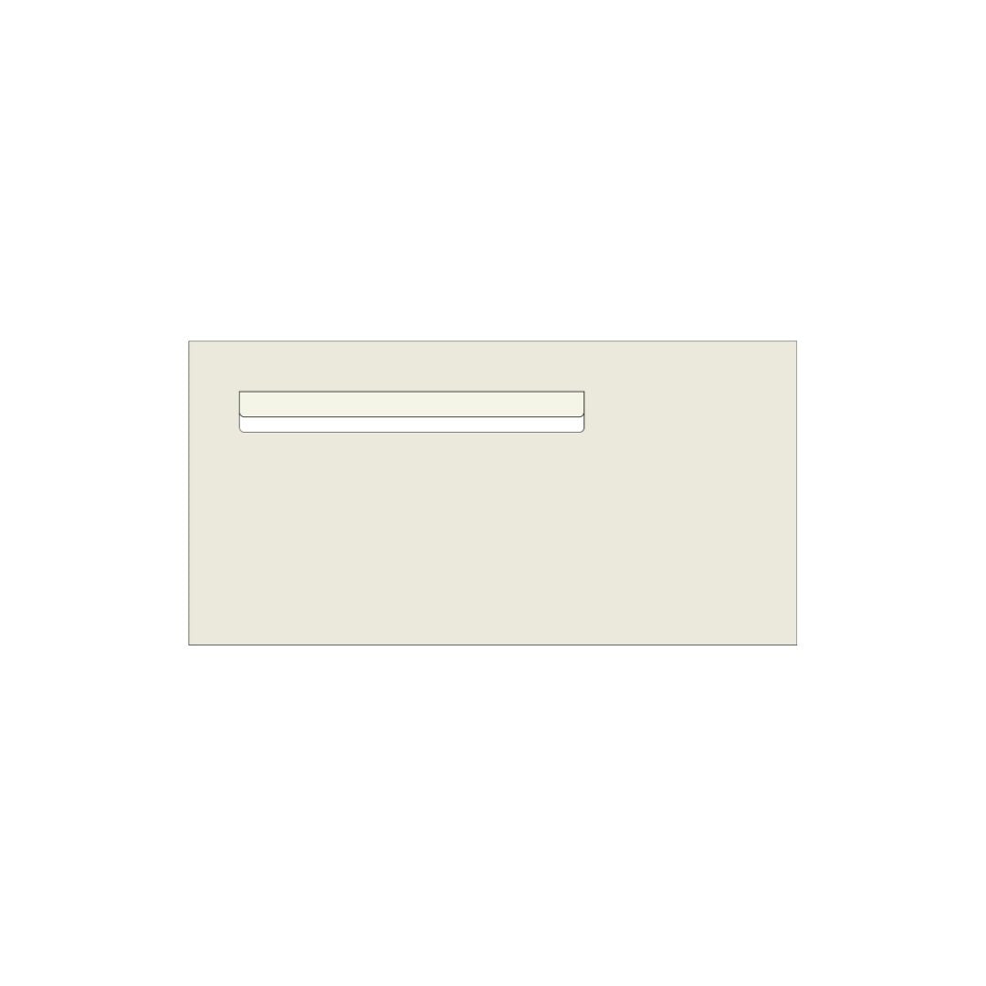 Surfmist Powder-Coated Aluminium Letterbox Faceplate (600 x 300) - 340 Slot LHS