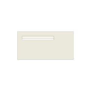 Surfmist Powder-Coated Aluminium Letterbox Faceplate (600 x 300) - 340 Slot LHS