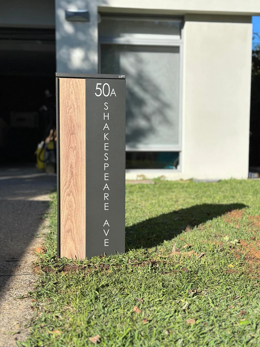 Vertical Custom Address Decal Sticker