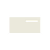 Surfmist Powder-Coated Aluminium Letterbox Faceplate (600 x 300) - 240 Slot