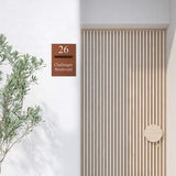 Corten Powder-Coated Aluminium Letterbox Faceplate 450 x 600 - 340 Slot