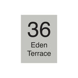 Shale Grey Colorbond Steel Address Sign with Vinyl Text 450 x 600mm