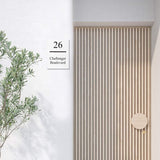 White Powder-Coated Aluminium Letterbox Faceplate 450 x 600 - 340 Slot