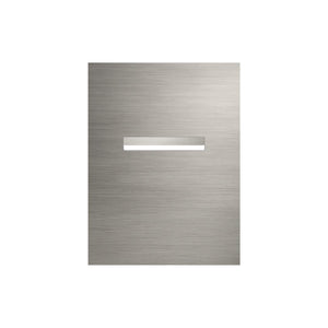 Marine Grade Brushed Stainless Steel Letterbox Faceplate 450 x 600 (Laser Etched) - 240 Slot