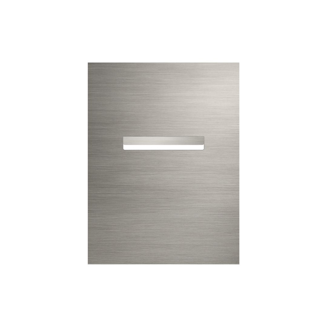 Marine Grade Brushed Stainless Steel Letterbox Faceplate 450 x 600 (Laser Cut) - 240 Slot
