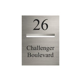 Marine Grade Brushed Stainless Steel Letterbox Faceplate 450 x 600mm (Laser Etched) - 340 Slot
