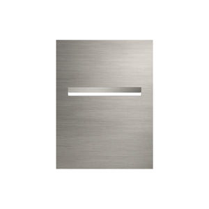 Marine Grade Brushed Stainless Steel Letterbox Faceplate 450 x 600mm (Laser Cut) - 340 Slot