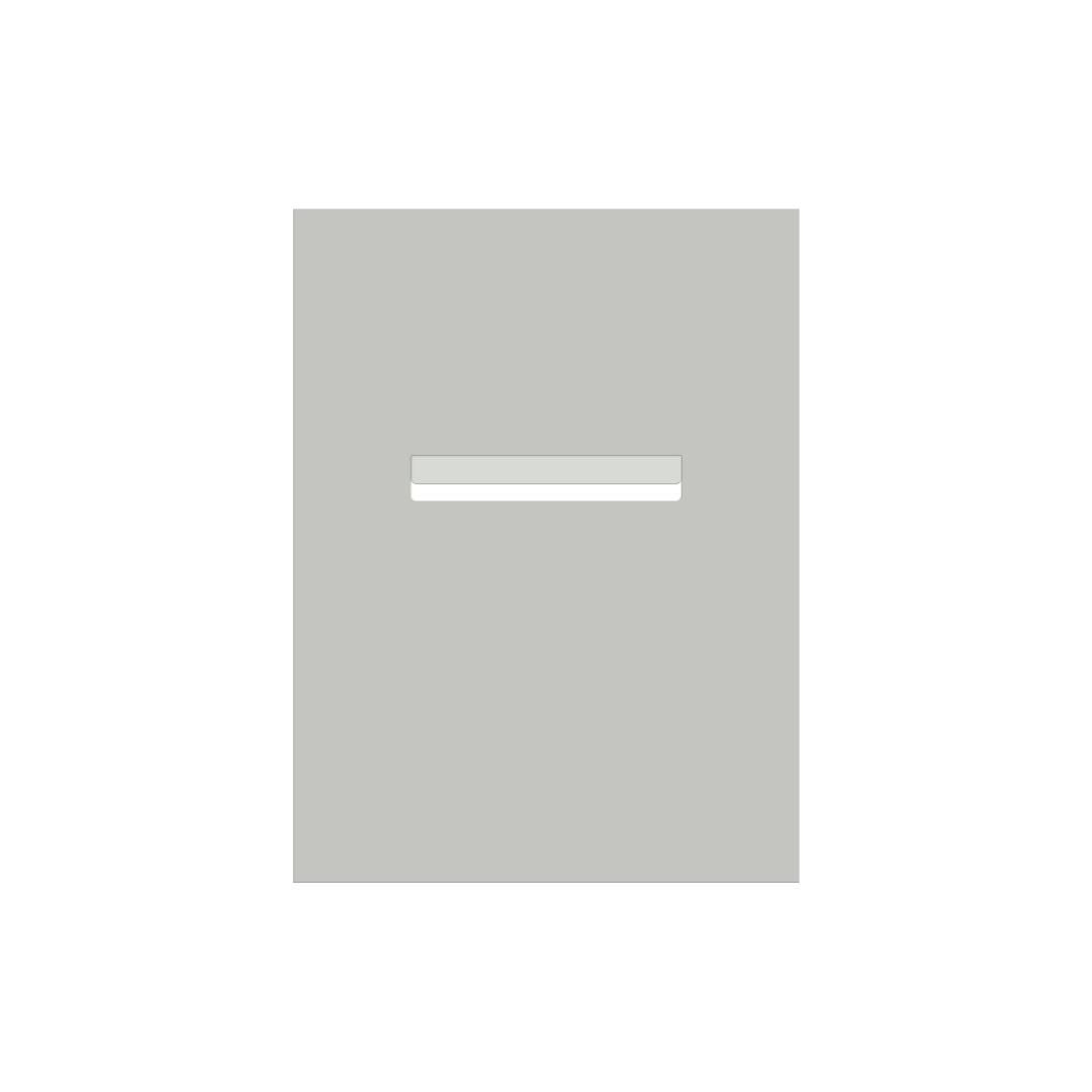 Shale Grey Powder-Coated Aluminium Letterbox Faceplate 450 x 600 - 240 Slot