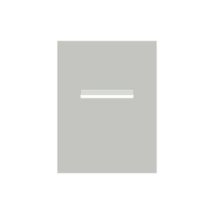 Shale Grey Powder-Coated Aluminium Letterbox Faceplate 450 x 600 - 240 Slot