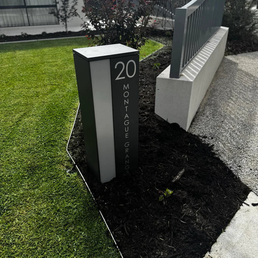 Vertical Custom Address Decal Sticker