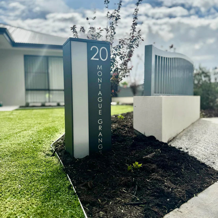 Vertical Custom Address Decal Sticker