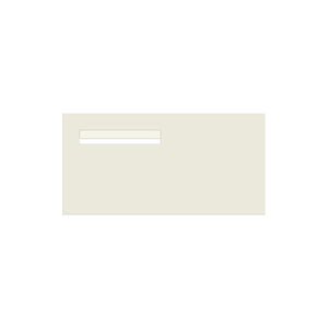 Surfmist Powder-Coated Aluminium Letterbox Faceplate (600 x 300) - 240 Slot LHS