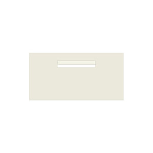 Surfmist Powder-Coated Aluminium Letterbox Faceplate (600 x 300) - 240 Central Slot