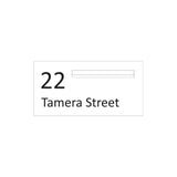 White Powder-Coated Aluminium Letterbox Faceplate (600 x 300)