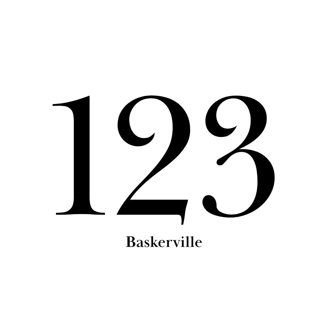 Custom 120mm Vinyl House Number