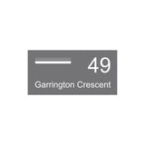Basalt Powder-Coated Aluminium Letterbox Faceplate (600 x 300) - 240 Slot LHS
