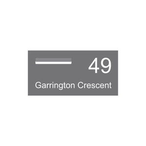 Basalt Powder-Coated Aluminium Letterbox Faceplate (600 x 300) - 240 Slot LHS