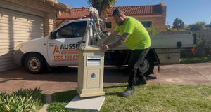 Installation Sandstone Letterbox (Inc Slab Base)