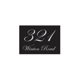 Black Colorbond Steel Address Sign with Vinyl Text – 200 x 140mm