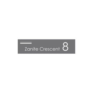 Basalt Powder-Coated Aluminium Letterbox Faceplate 1200 x 300