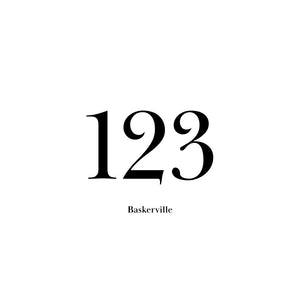 Custom 75mm Vinyl House Number