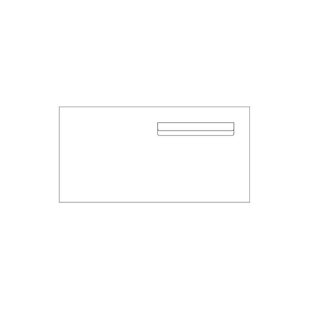 White Powder-Coated Aluminium Letterbox Faceplate (600 x 300)