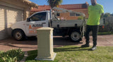 Installation Sandstone Letterbox (Inc Slab Base)