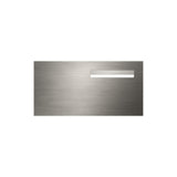 Marine Grade Brushed Stainless Steel Letterbox Faceplate 600 x 300 (Laser Cut) - 240 Slot