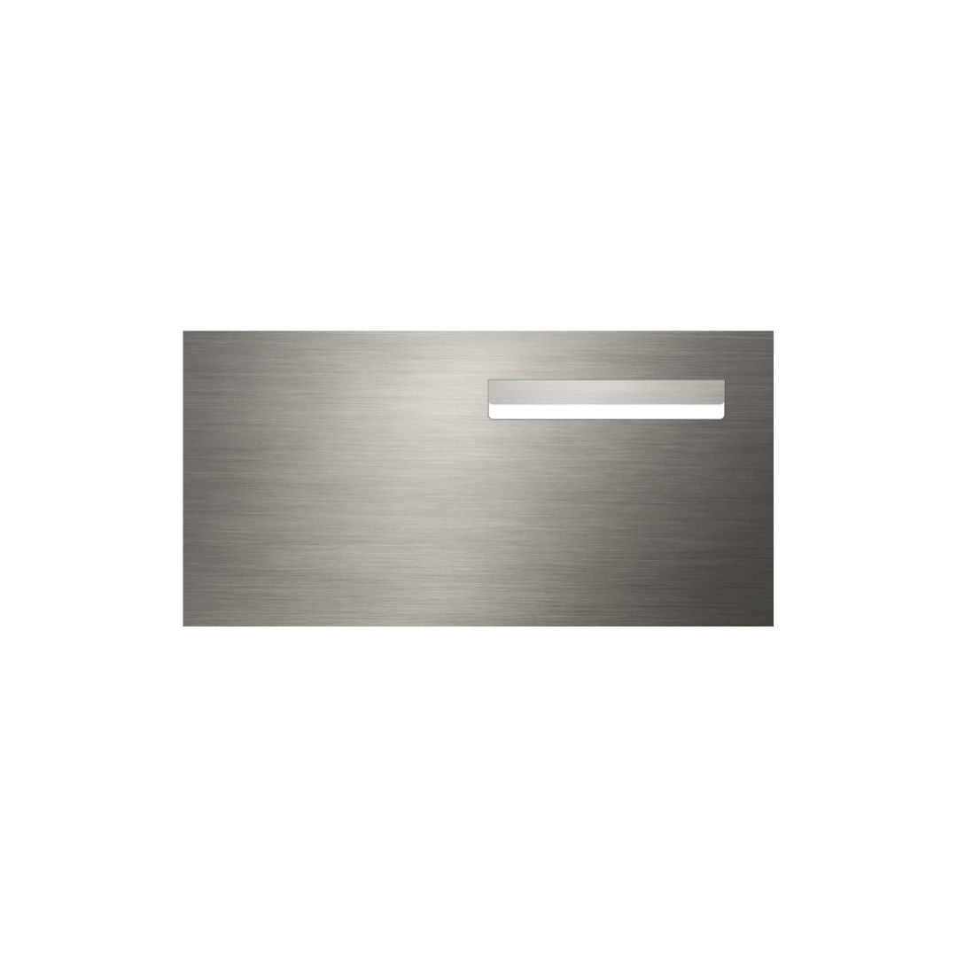 Marine Grade Brushed Stainless Steel Letterbox Faceplate 600 x 300 (Laser Cut) - 240 Slot