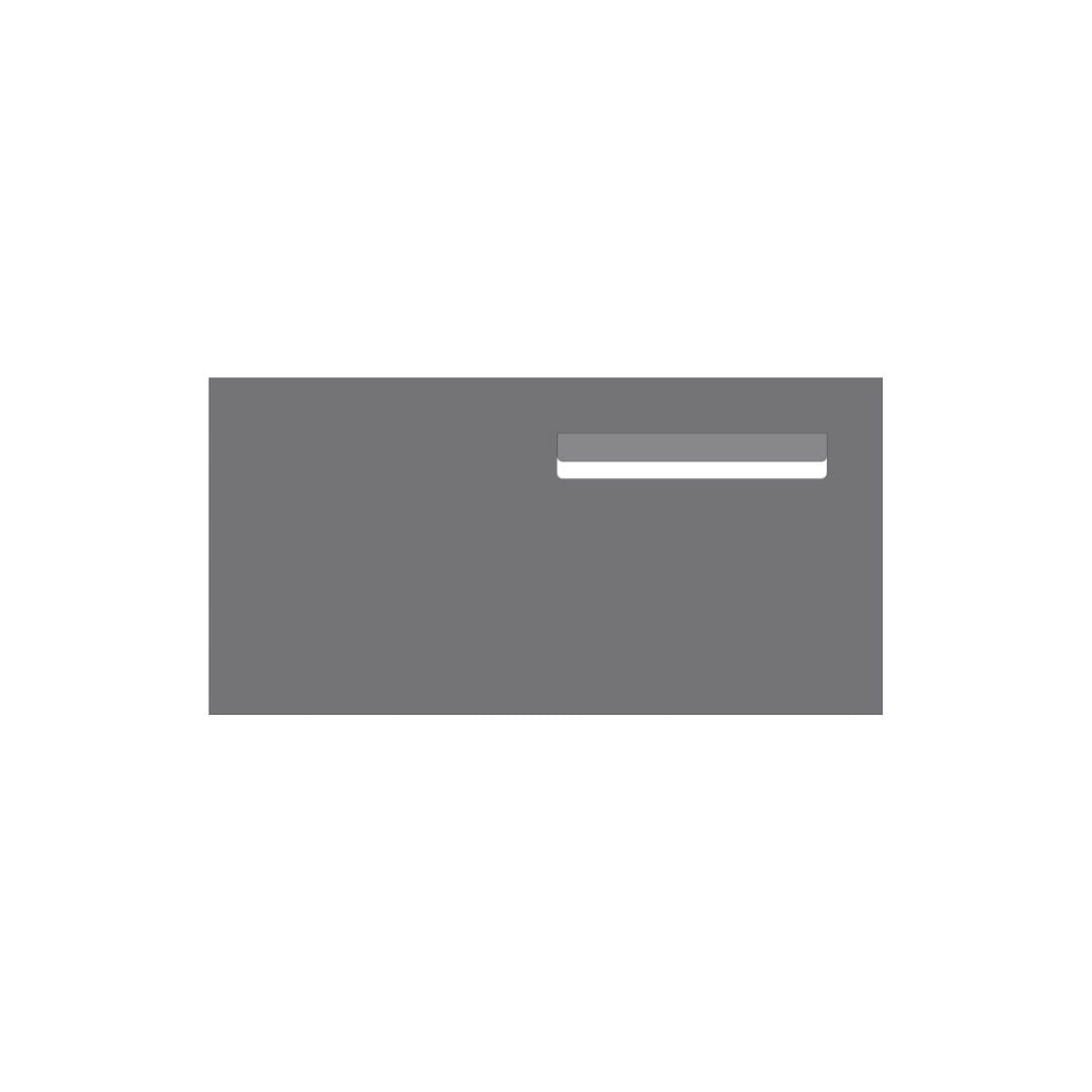 Basalt Powder-Coated Aluminium Letterbox Faceplate (600 x 300) - 240 Slot
